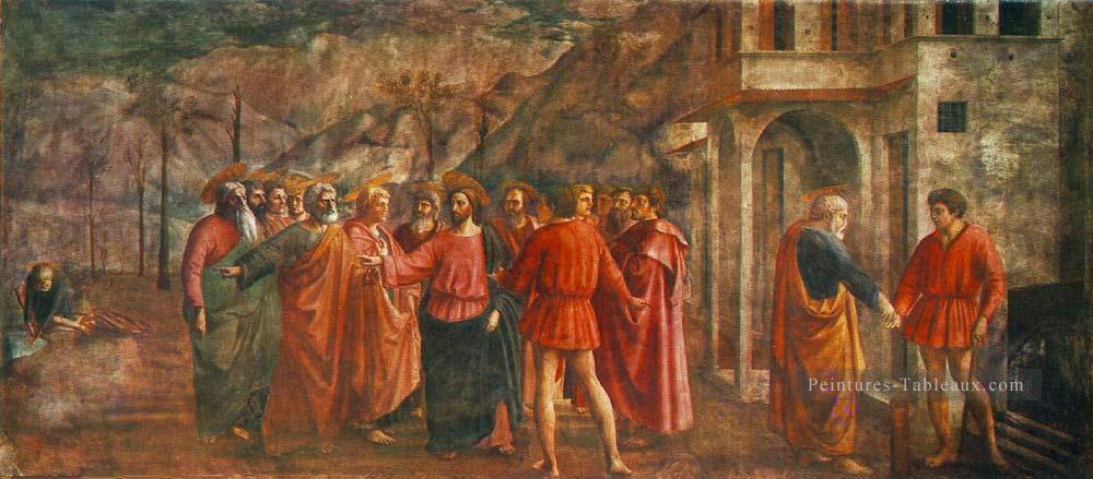 Honneur Argent Christianisme Quattrocento Renaissance Masaccio Peintures à l'huile